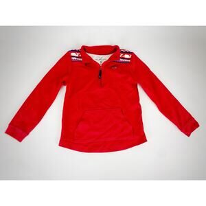 Vineyard Vines Red Girls Pullover with Navy & White Accents